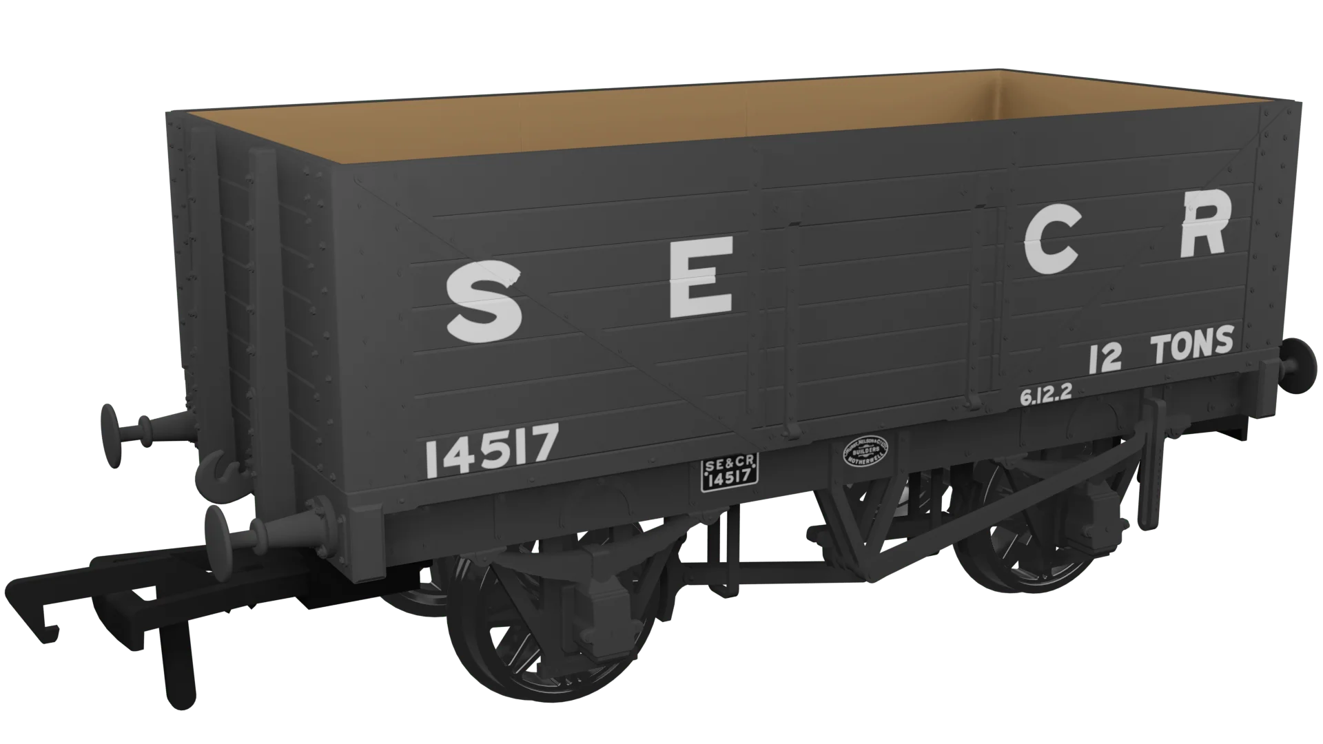 Rapido OO Scale SECR (Late) No.14517 7 Plank Wagon [967404]