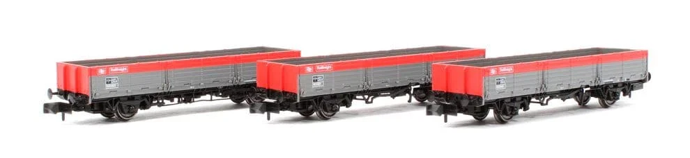 Rapido UK N Scale BR Open AB OAA Triple Pack - Railfreight Pack 2 [956004]