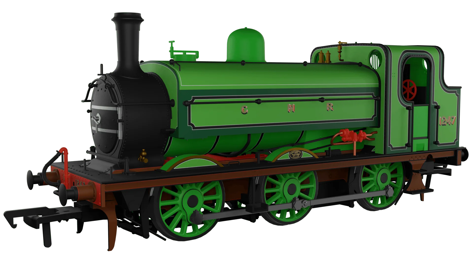Rapido UK OO Scale GNR J13 0-6-0T No.1247 GNR Green - DC Loco [958012]