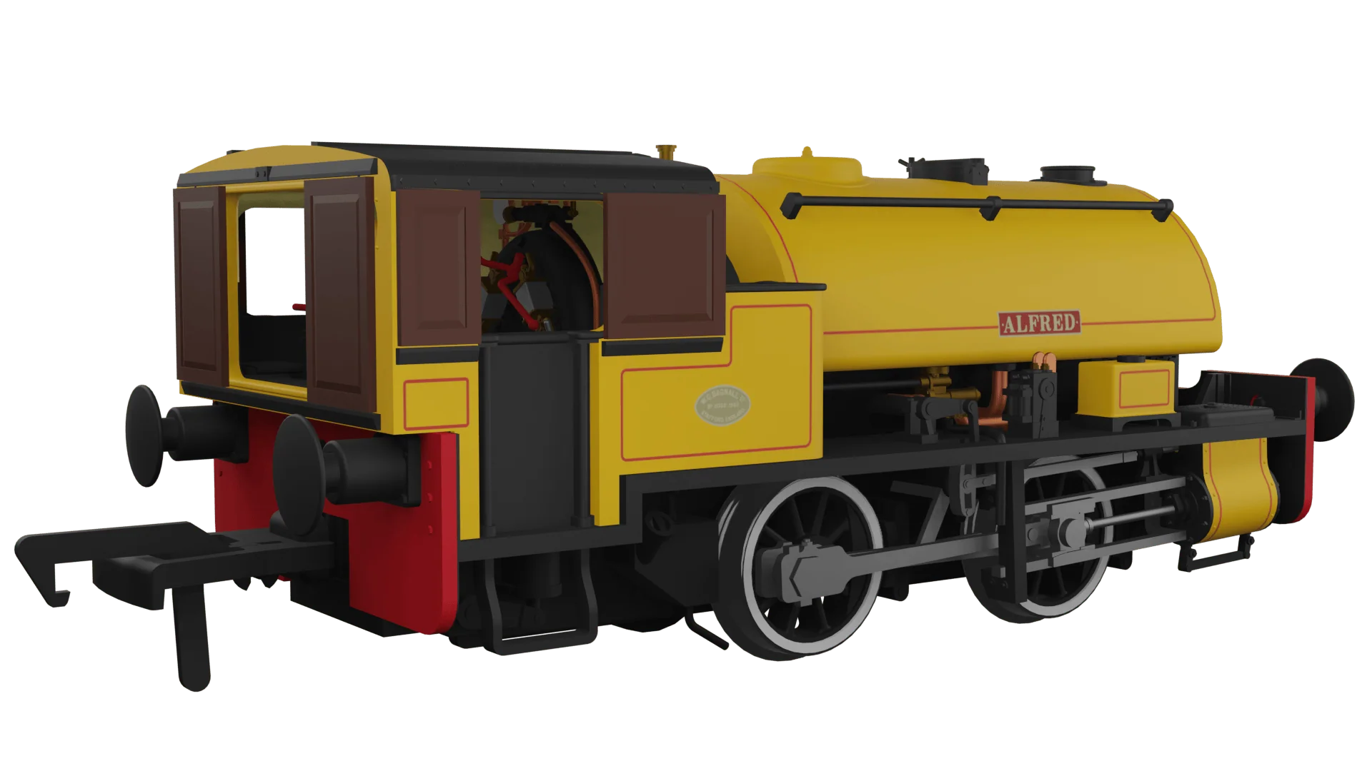 Rapido UK OO Scale Port of Par Bagnall – Alfred Port of Par Yellow - DCC & Sound Fitted - Image 2