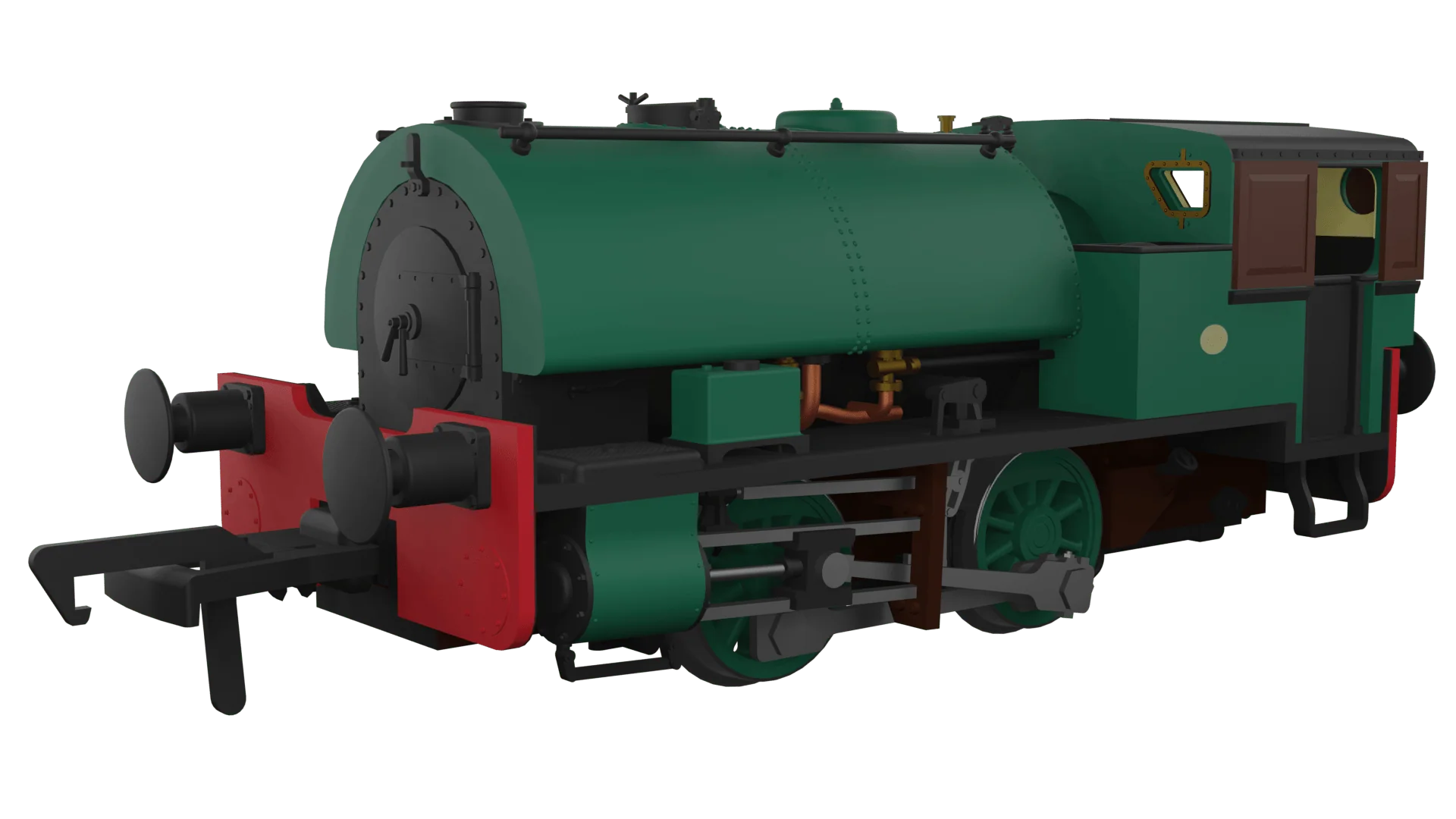 Rapido UK OO Scale Port of Par Bagnall – Unlined Dark - DC Loco [968003]