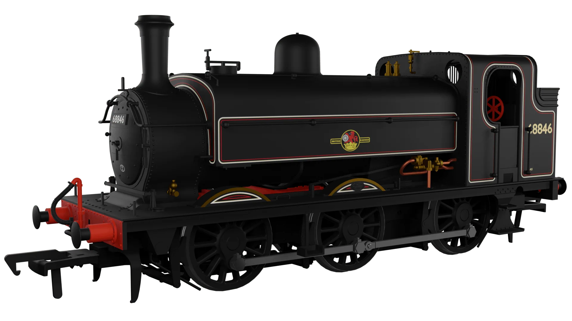 Rapido UK Scale OO Scale LNER J52/2 0-6-0T No.68846 BR Lined Black - DCC & Sound Fitted [958511]