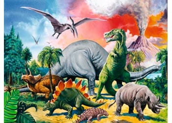 Ravensburger Among the Dinosaurs 100pc Puzzle