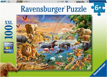 Ravensburger Savannah Jungle Waterhole 100pc Puzzle
