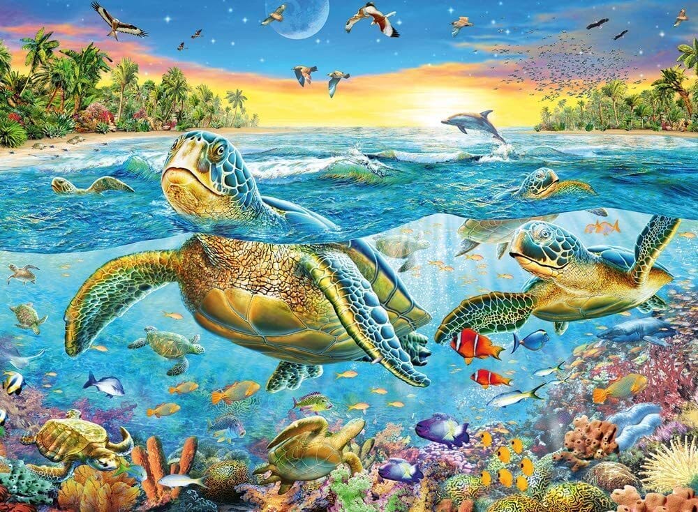 Ravensburger Swim with Sea Turtles 100pc Puzzle - Image 2
