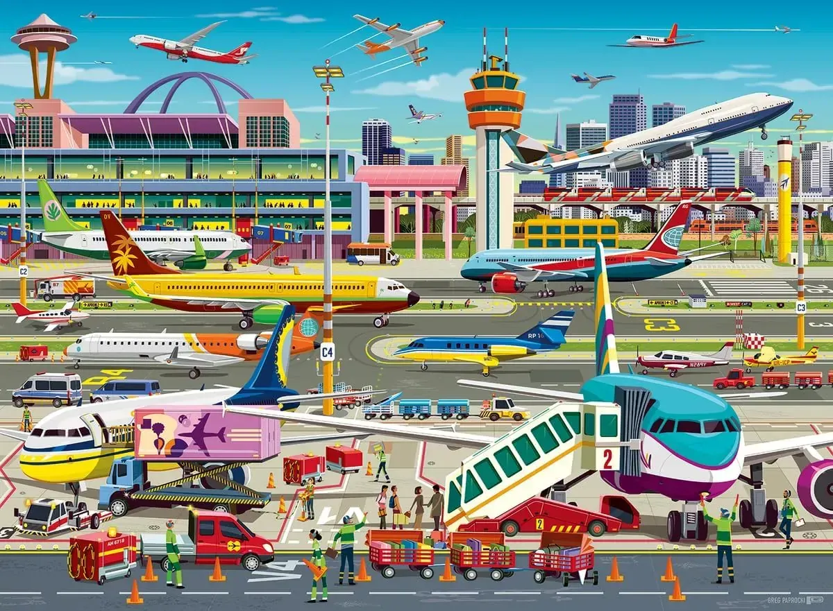 Ravensburger Airport Central 100pc Puzzle - Image 2
