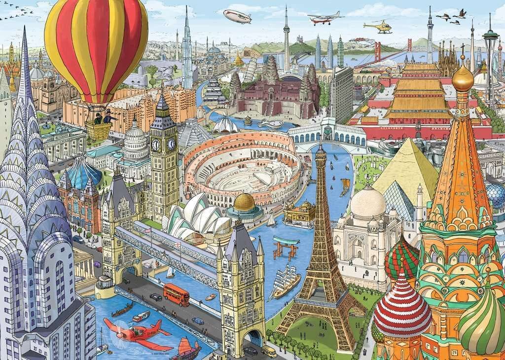 Ravensburger Around the World in 80 Days 1000pc Puzzle - Image 2