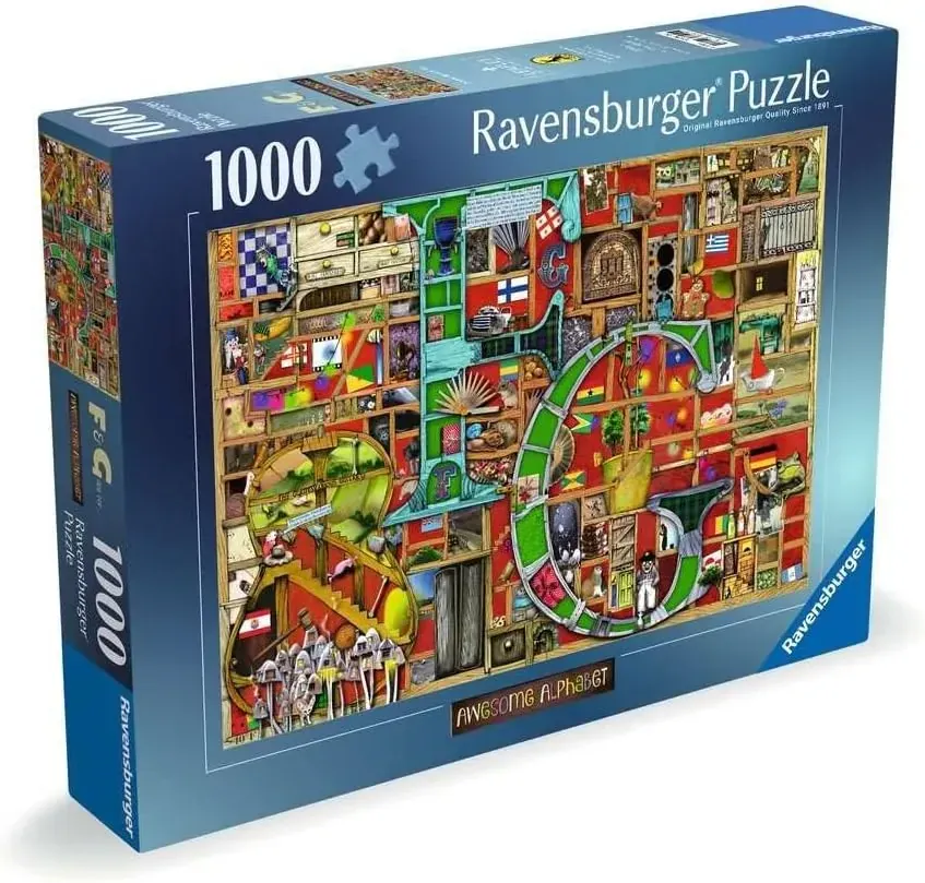 Ravensburger Awesome Alphabet F & G 1000pc Puzzle