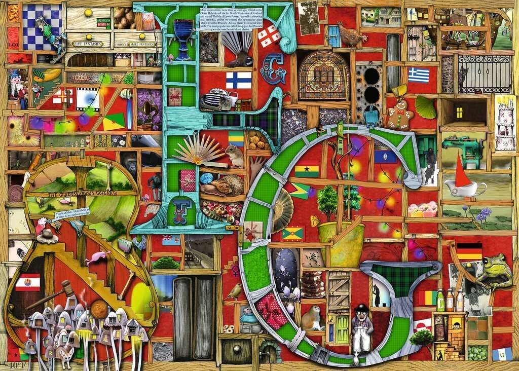 Ravensburger Awesome Alphabet F & G 1000pc Puzzle - Image 2