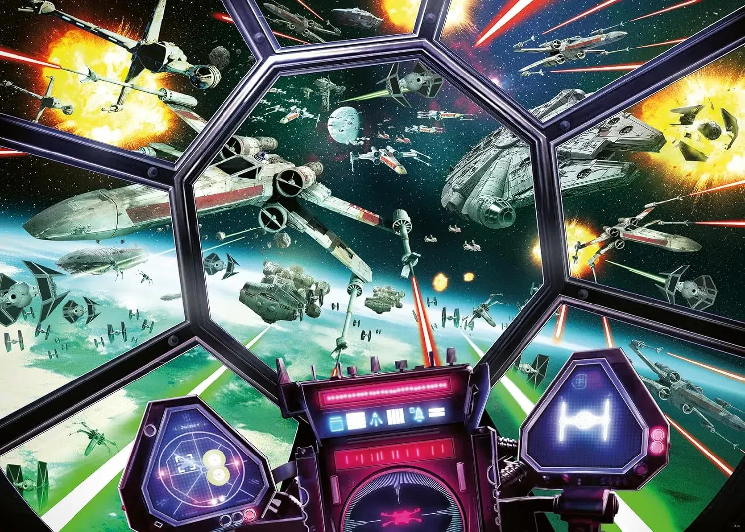 Ravensburger Disney Star Wars TIE Fighter Cockpit 1000pc Puzzle - Image 2