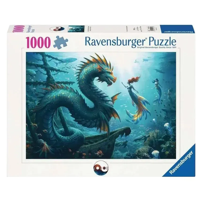 Ravensburger Dragon Mermaid and Turtles 1000pc Puzzle