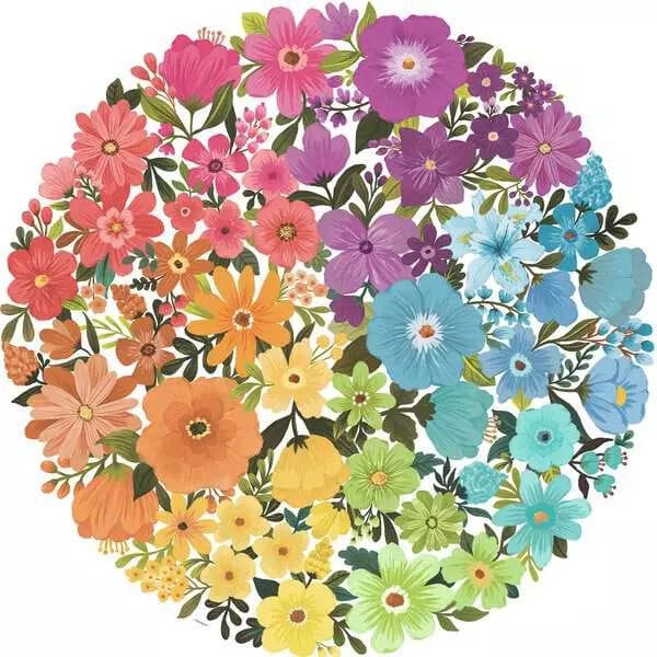 Ravensburger Flowers Circle 500pc Puzzle - Image 2