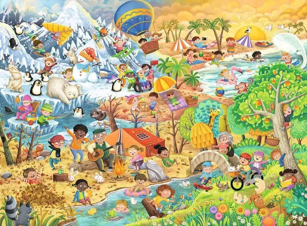 Ravensburger Four Seasons of Fun 100pc Puzzle - Image 2