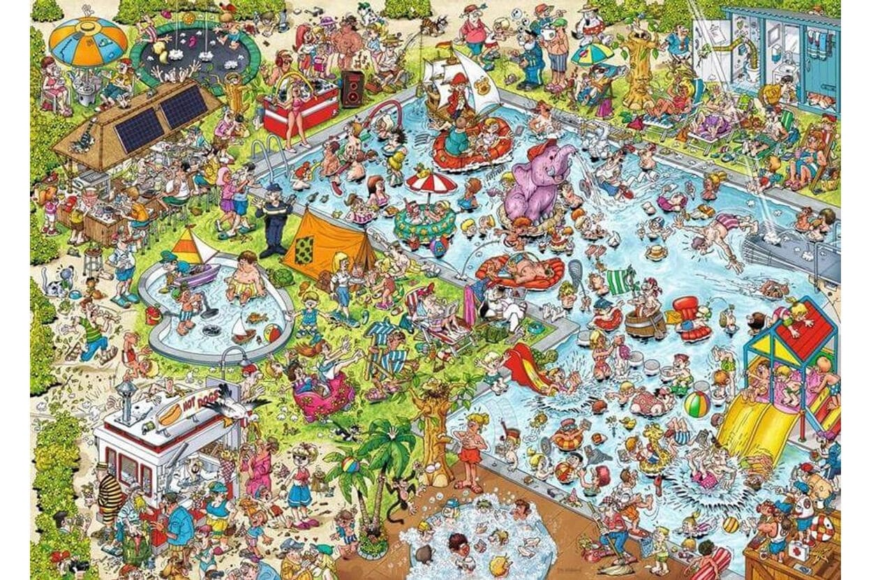 Ravensburger Holiday Resort 3 The Pool 1000pc Puzzle - Image 2
