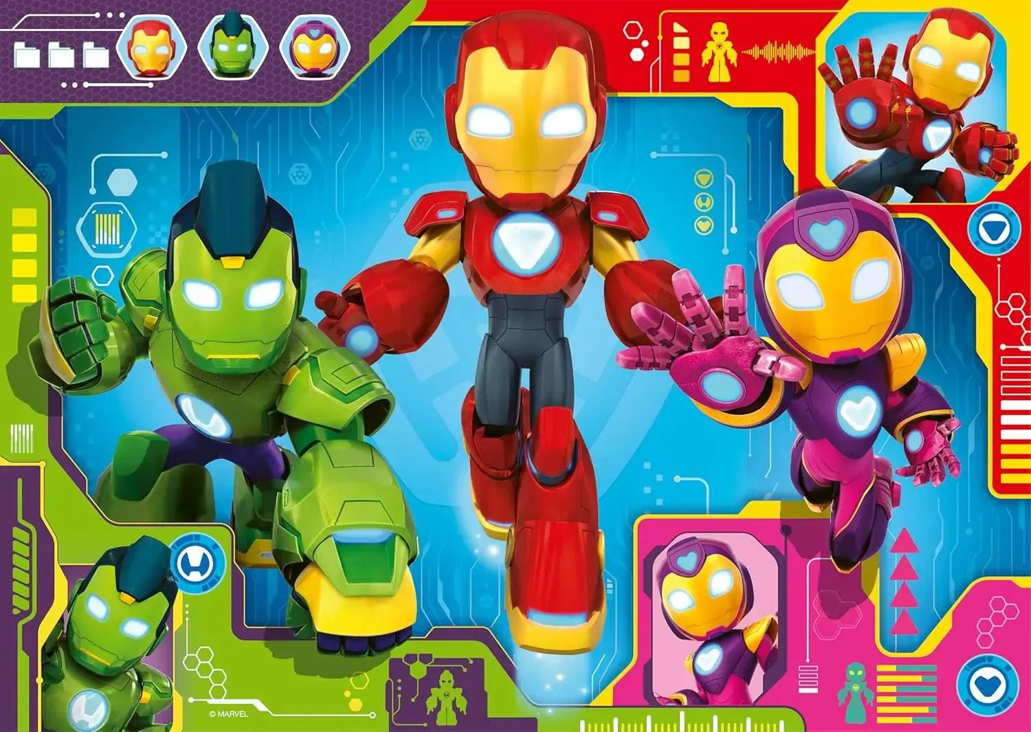 Ravensburger Iron Man & His Awesome Friends Giant Floor Puzzle 24 pieces - Image 2