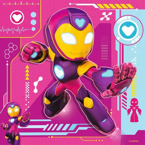 Ravensburger Iron Man & His Awesome Friends Puzzle 3x49 pieces - Image 3