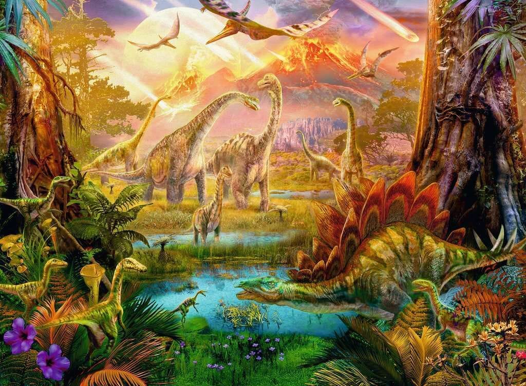 Ravensburger Land of the Dinosaurs 500pc Puzzle - Image 2