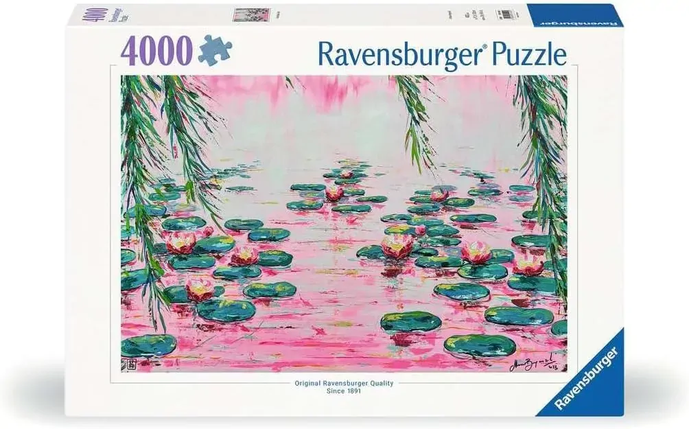 Ravensburger Mauro Bergonzoli: Pink Water Lillies 4000pc Puzzle