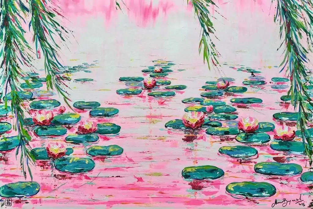 Ravensburger Mauro Bergonzoli: Pink Water Lillies 4000pc Puzzle - Image 2
