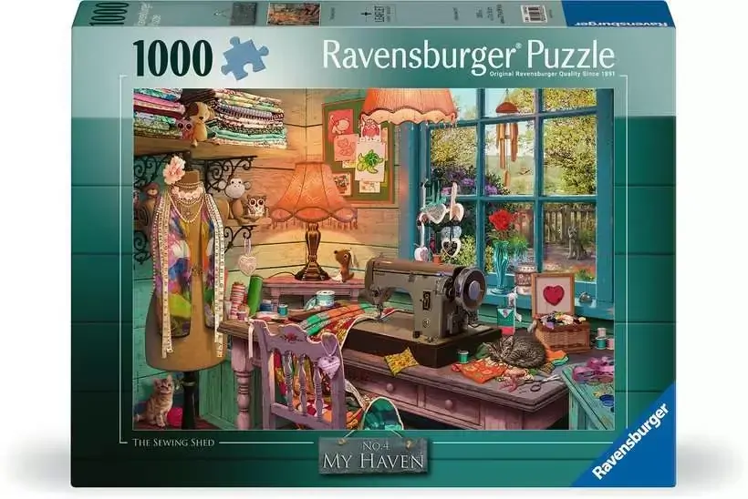 Ravensburger My Haven No 2 The Sewing Shed 1000pc Puzzle