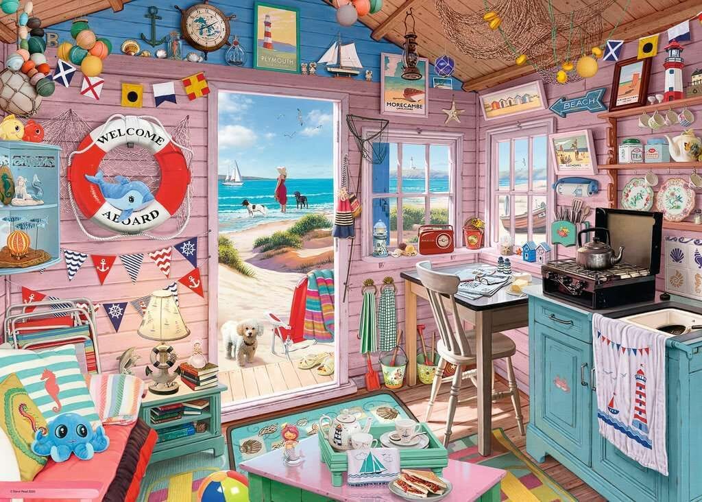 Ravensburger My Haven No 7 The Beach Hut 1000pc Puzzle - Image 2