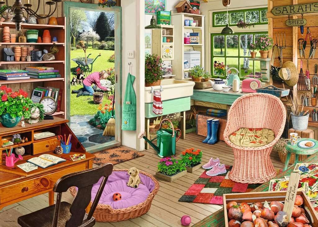 Ravensburger My Haven No 8 The Gardener's Shed 1000 Pieces - Image 2