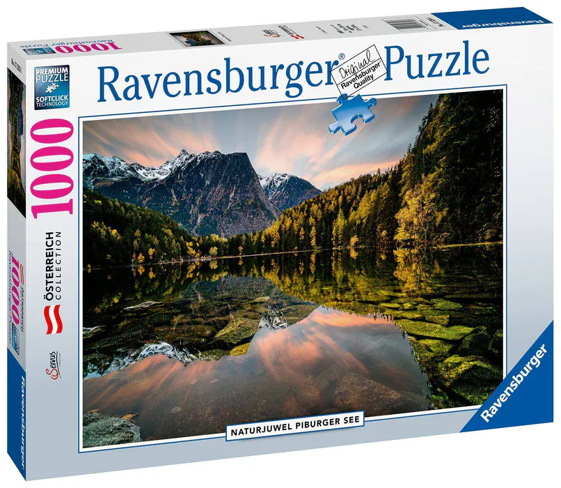 Ravensburger Natural Jewel Lake Piburg 1000pc Puzzle - Image 3