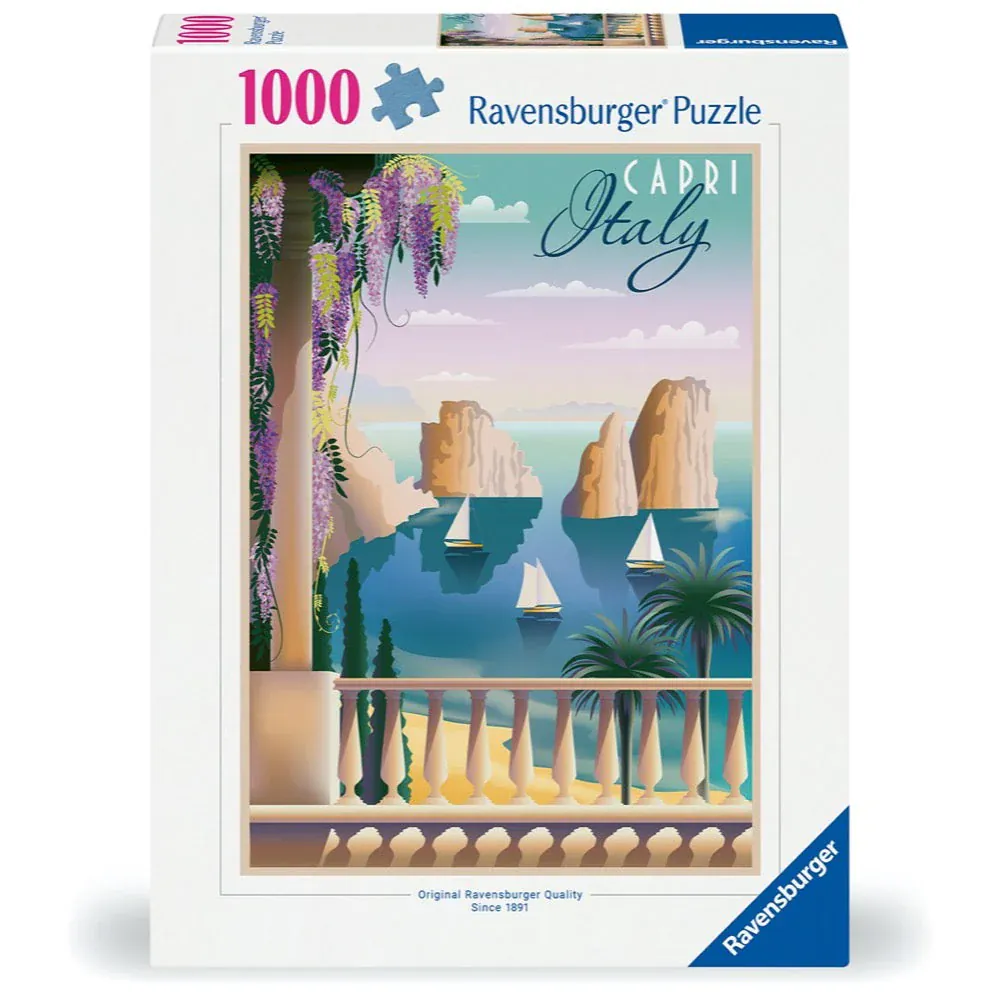 Ravensburger Postcard From Liguria Italy 1000pc Puzzle