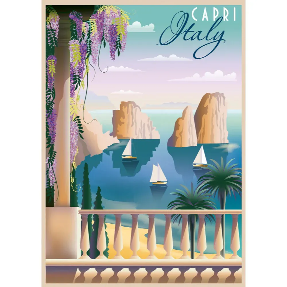 Ravensburger Postcard From Liguria Italy 1000pc Puzzle - Image 2