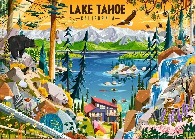 Ravensburger SacRed Lake Tahoe 1000pc Puzzle - Image 2