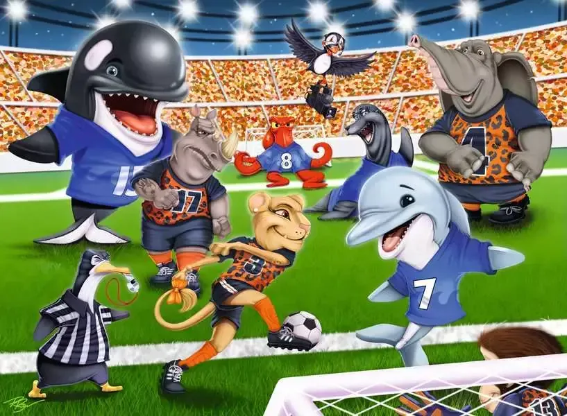 Ravensburger Soccer Field Flair 150pc Puzzle - Image 2