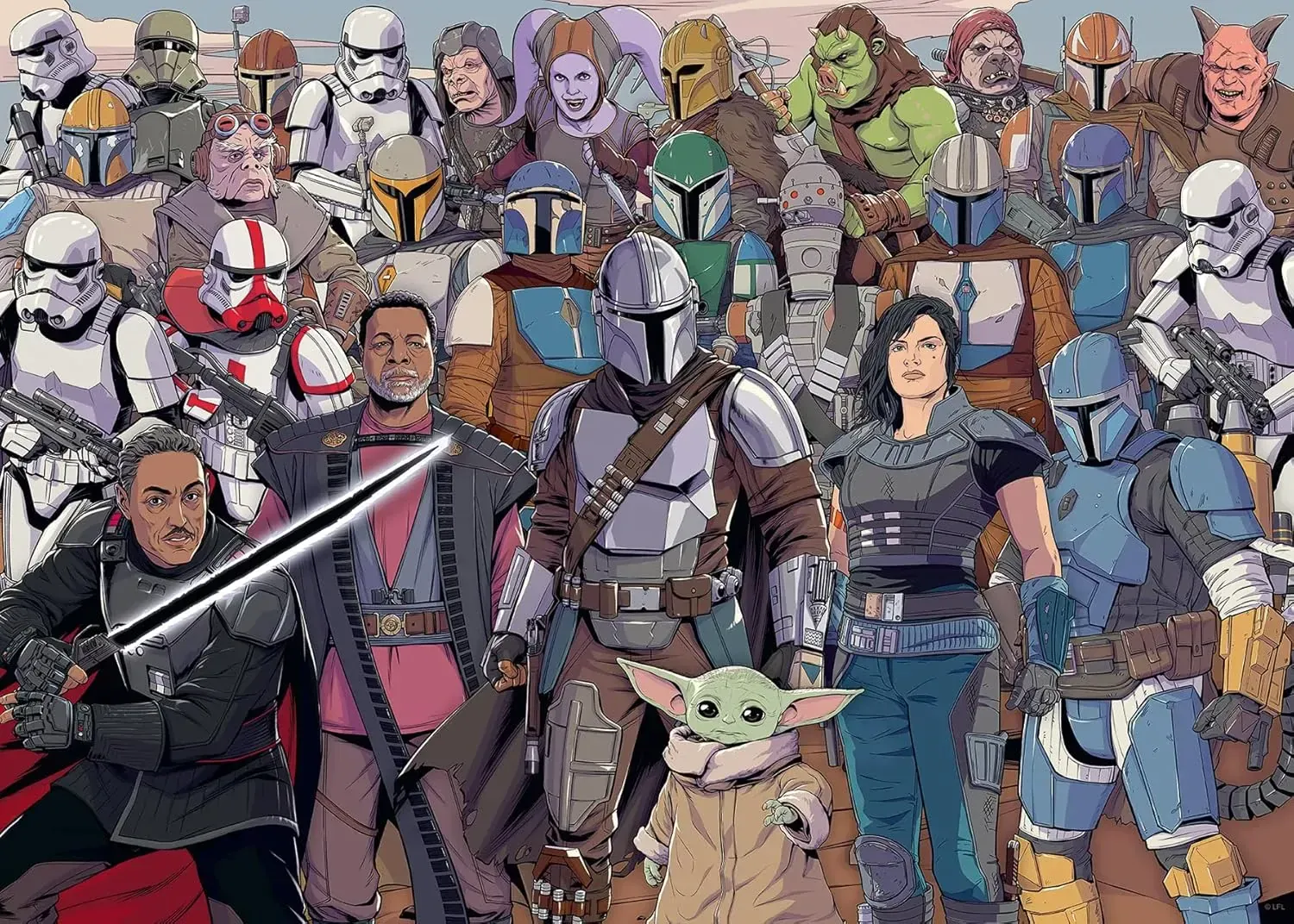 Ravensburger Star Wars Mandalorian Challenge 1000 Pieces - Image 2