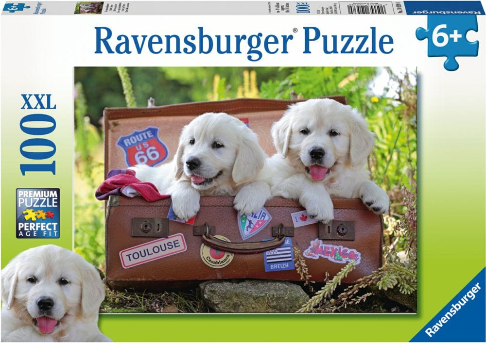 Ravensburger Travelling Puppies 100pc Puzzle