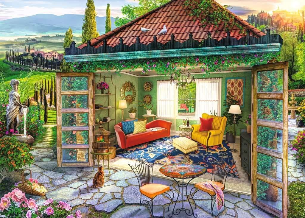 Ravensburger Tuscan Oasis 1000pc Puzzle - Image 2