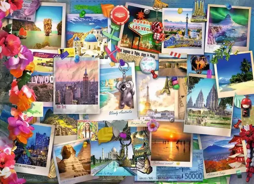 Ravensburger World Travel Pinboard 500pc Puzzle - Image 2