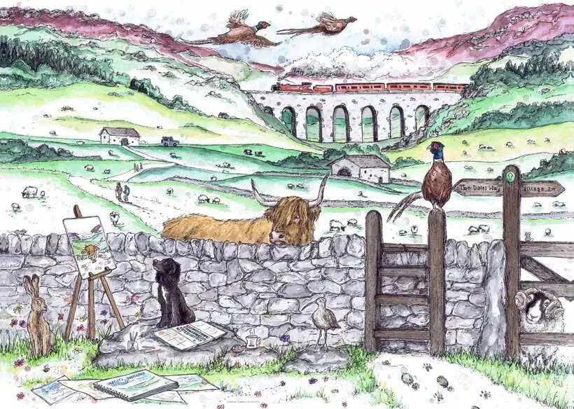 Ravensburger Yorkshire Dales 1000pc Puzzle - Image 2