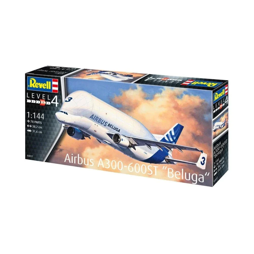Revell 1/144 Airbus A300-600ST Beluga Aircraft Plastic Model Kit [03817]