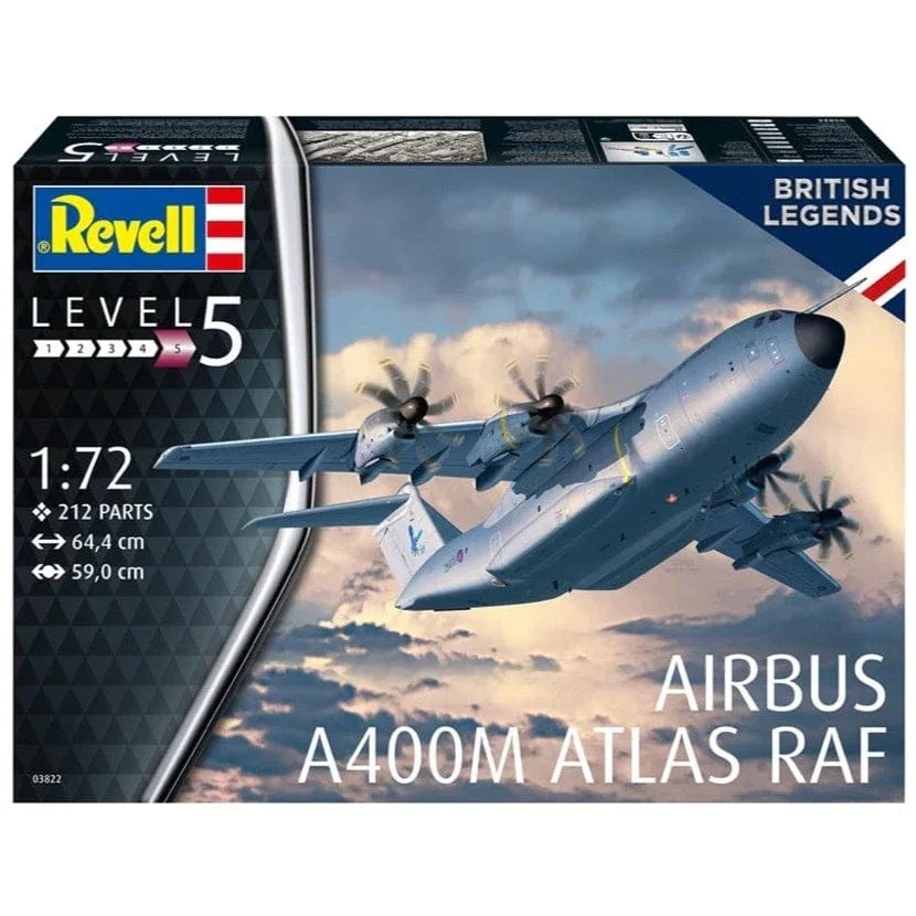 Revell 1/72 Airbus A400M Atlas RAF Plastic Model Kit [03822]