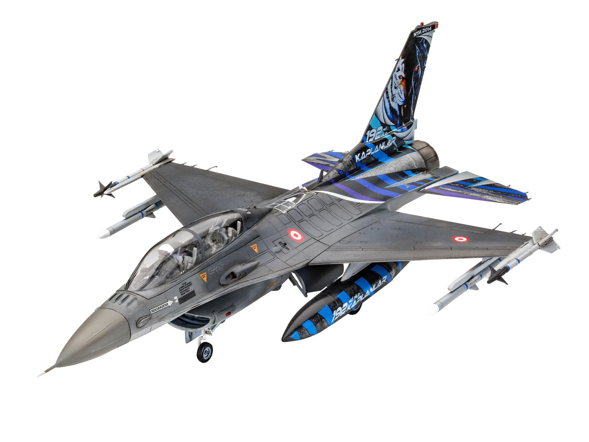 Revell 1/72 F-16D Fighting Falcon Plastic Model Kit [03844]