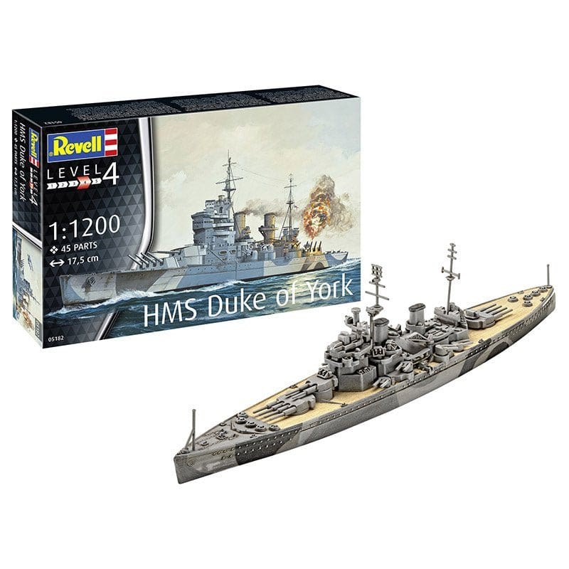 Revell 1/1200 Battleship HMS Duke of York Plastic Model Kit [05182] - Image 5