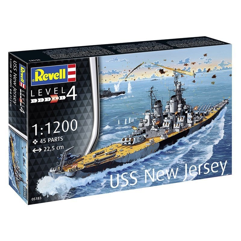 Revell 1/1200 Battleship USS New Jersey Plastic Model Kit [05183]