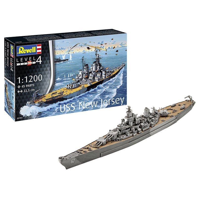 Revell 1/1200 Battleship USS New Jersey Plastic Model Kit [05183] - Image 6