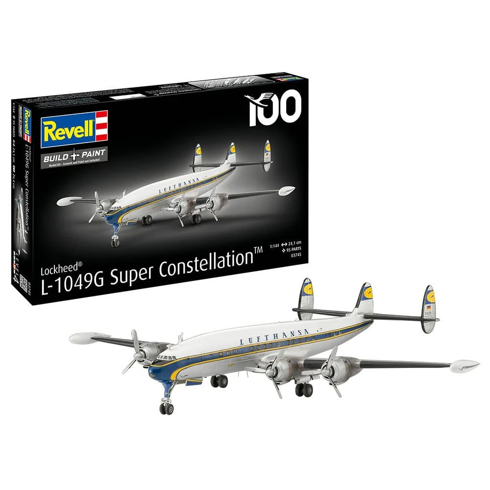 Revell 1/144 Lockheed L.1049G Super Constellation Lufthansa Plastic Model Kit - Image 3