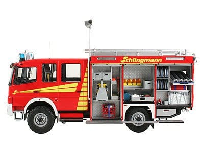 Revell 1/24 Schlingmann TLF 16/25 Fire Truck Plastic Model Kit [07586] - Image 3