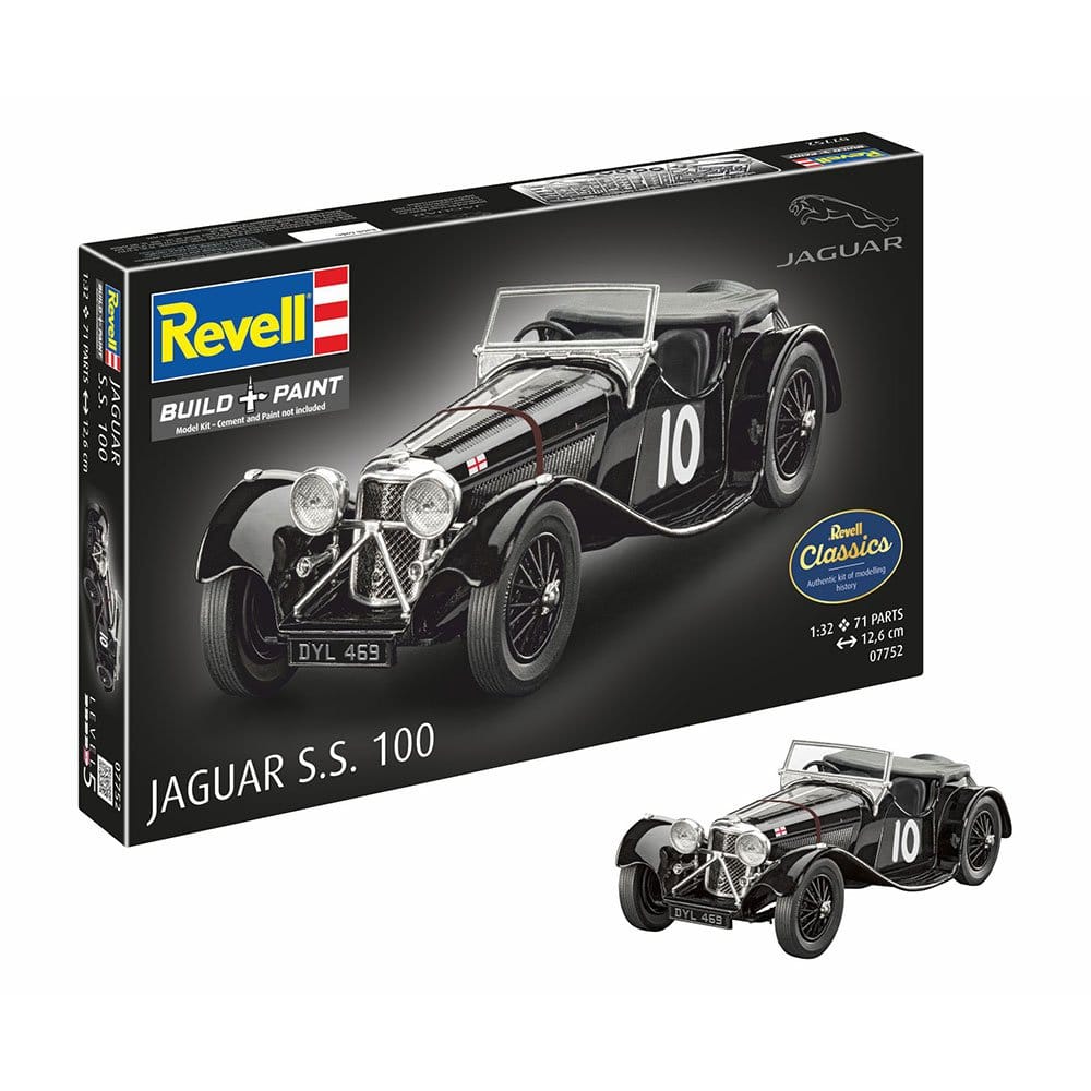 Revell 1/32 Jaguar Ss 100 Plastic Model Kit - Image 3