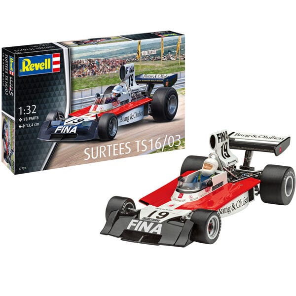 Revell 1/32 Surtees TS16-03 Formula 1 Plastic Model Kit [07739] - Image 2