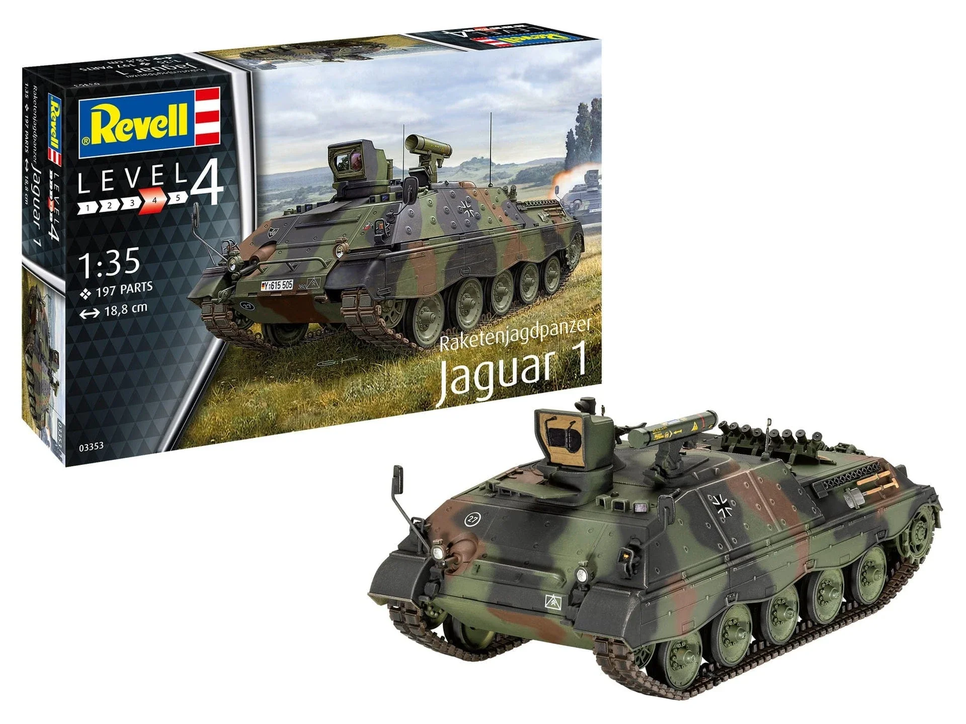 Revell 1/35 Raketenjagdpanzer Jaguar 1 Plastic Model Kit [03353]**