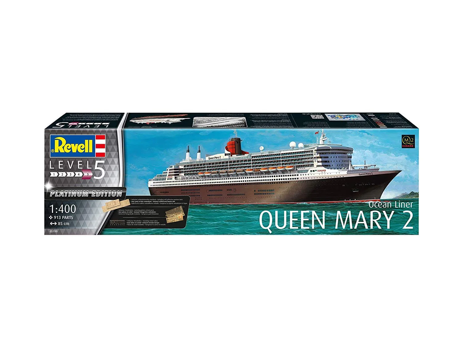 Revell 1/400 Queen Mary 2 Platinum Edition