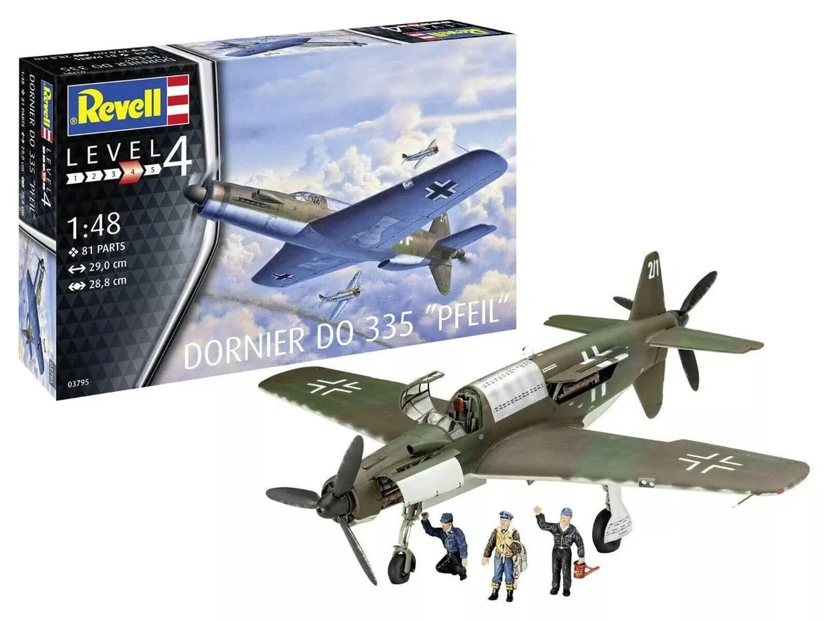 Revell 1/48 Dornier D-335 Pfeil Plastic Model Kit [03795] - Image 3