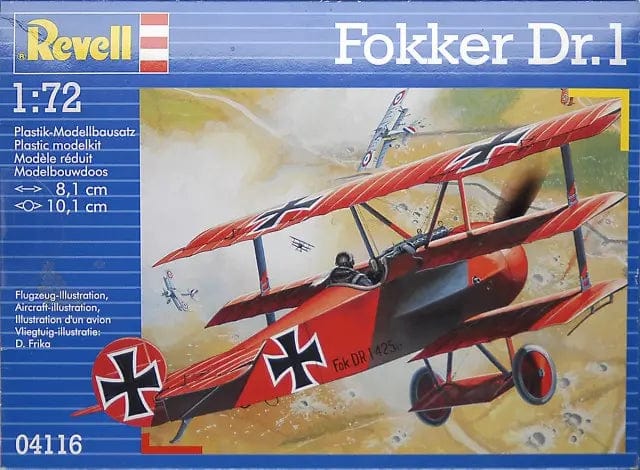 Revell 1/72 Fokker Dr.1 Triplane Plastic Model Kit [04116]